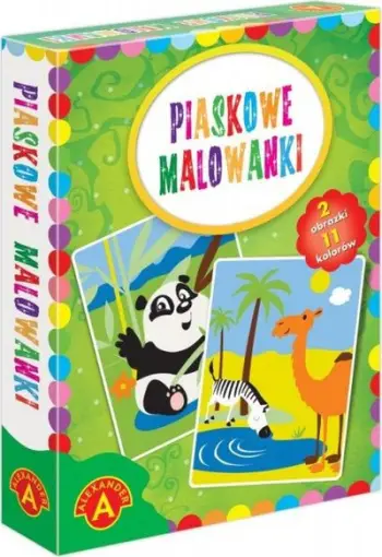 Set kreativ me rërë Alexander ALEX, piktura Panda dhe Deve, shumëngjyrëshe