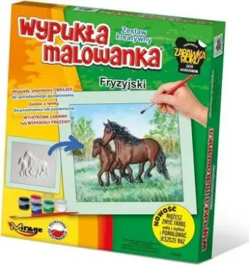 Set kreativ pikturimi Mirage Hobby Horses Friesian, 3D, për fëmijë