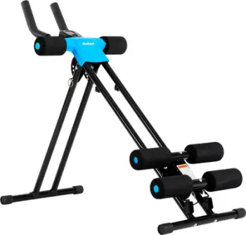 Pajisje për muskujt e barkut Rebel Active RBA-2405, 5 nivele rregullimi, kompjuter numërues, e zezë