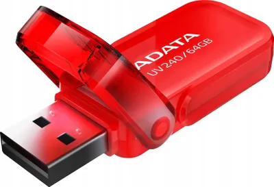 USB Adata UV240, 64GB, USB 2.0, i kuq - 2