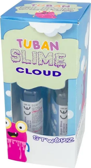 Set kreativ slime TUBAN Diy Super Slime Cloud, me borë artificiale, blu