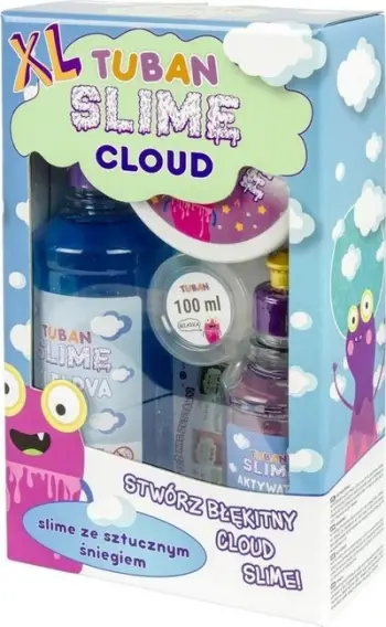 Set kreativ slime TUBAN Super Slime XL, cloud slime, blu