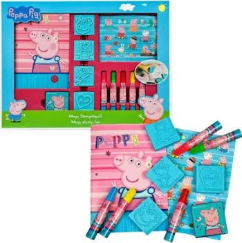 Set kreativ Undercover Peppa Pig PIGP5482, 12 pjesë, vulat me bojë, për fëmijë