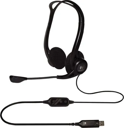 Set kufje dhe kamera Logitech PC960 + C270, USB, 720p HD, i zi - 4
