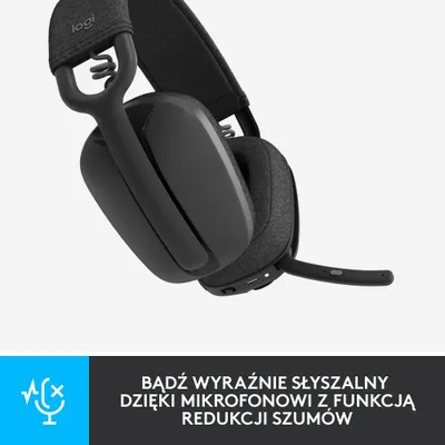 Set kufje wireless dhe webkamera Logitech Zone Vibe 100 + C270, Bluetooth, HD 720p, gri - 4
