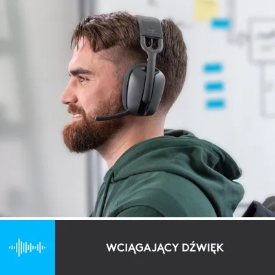 Set kufje wireless dhe webkamera Logitech Zone Vibe 100 + C270, Bluetooth, HD 720p, gri - 5