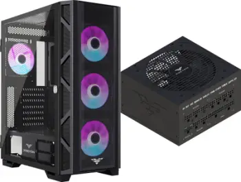 Paketë gaming PREYON Nest Meshy Plus PRENMP04B me PSU PREYON Eagle Power Gold 750W, ATX, ARGB, e zezë