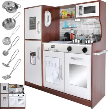 Set kuzhinë druri për fëmijë Kruzzel XL + aksesorë