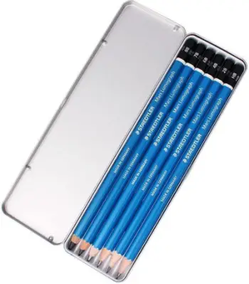 Set lapsash Staedtler Mars Lumograph, 6 copë, grafit