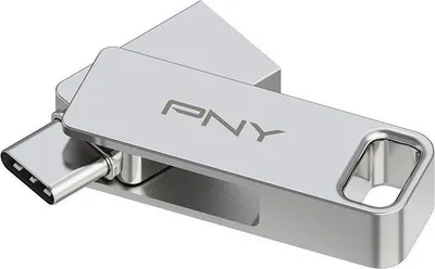USB PNY Duo-Link, 64GB, USB A dhe USB C, argjend - 5