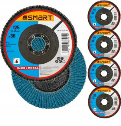 Disk lamelar SMART365 SM-19-125036S, P36, 125mm, për inoks - 1