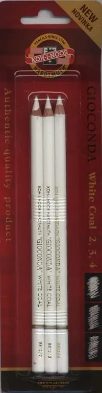 Set lapsa karboni të bardhë Koh I Noor White Coal, 3 copë