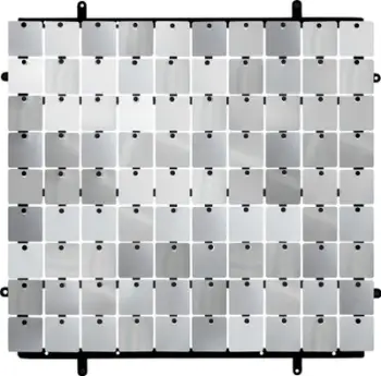 Panel dekorativ Godan Type B, 30x30cm, sfond i zi, argjendtë