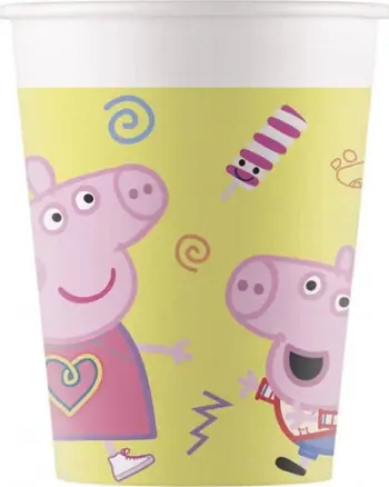 Gotë letre Procos Peppa Pig, 200 ml, paketim 8 copë, shumëngjyrëshe