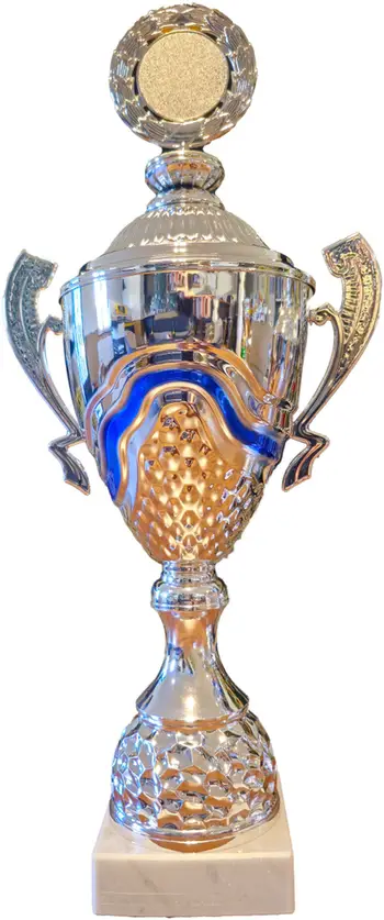 Gotë sportive Victoria Sport Metal Cup, metalike, 13679510, argjend me blu