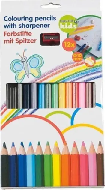 Set lapsash me ngjyra Topwrite, 12 copa, me mprehëse