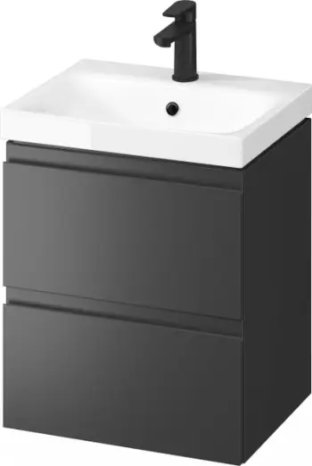 Set lavaman me dollap Cersanit Moduo S801485DSM, 49.4 cm, varje në mur, anthracite