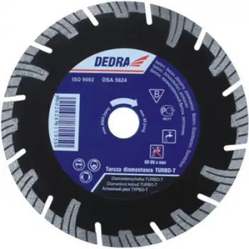 Disk për prerje Dedra Turbo-T H1198E, 250mm, 25.4mm