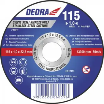 Disk prerës Dedra, 125x1.0x22.2mm
