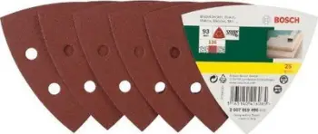 Set letra zmerile Bosch Delta 120, 93mm, 25 copë