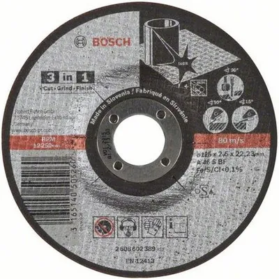 Disk prerës Bosch 3in1 A 46 S BF 2.5 x 125mm - 1