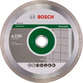 Disk prerës Bosch Ceramic Diamond, 230mm, për pllaka qeramike