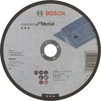 Disk prerës Bosch Standard for Metal 180mm, trashësi 3.0mm, për metal