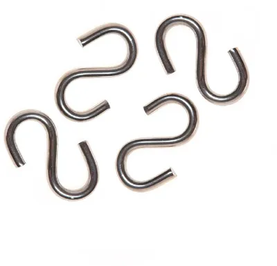 Grepa metalik S Hook 4mm ZN SH04Z, galvanizuar, argjendtë - 1