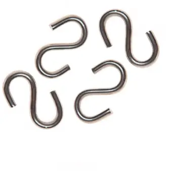 Grepa metalik S Hook 4mm ZN SH04Z, galvanizuar, argjendtë