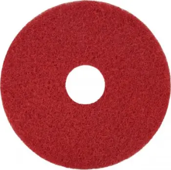 Disk pastrimi dyshemeje uden brand model, fibër abrasive, vrimë qendrore, i kuq