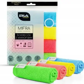 Set leckash mikrofibre Erla Mifra, 4 copë, XL 30x30cm, shumëngjyrëshe
