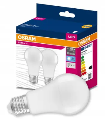 Set llamba LED Osram E27, 13W 4000K 1521lm, set 2 copë, e bardhë neutrale