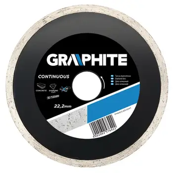 Disk prerës diamant Graphite 57H640, 115x22.2mm, për qeramikë, gri