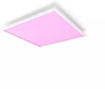 Panel tavanor LED Philips Hue Surimu, White & Color Ambiance, 60x60cm, i bardhë