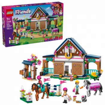 Set lodër LEGO Friends Horse Stable and Riding School 42688, stallë dhe shkollë kalërimi, shumëngjyrësh