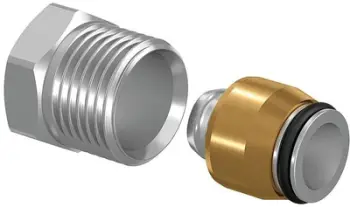 Set lidhës kompresues Uponor Danfoss MLC 16 G1/2MT, për ngrohje dhe ujësjellës, metalik