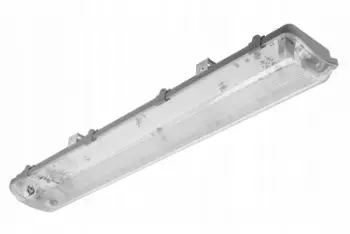 Panel ndriçimi hermetik GTV Hermetic Fixture 2x60cm, IP65, për 2x T8 60cm, gri