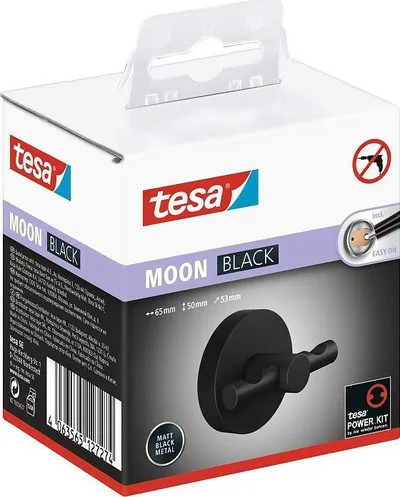 Grepa muri Tesa Moon 40564, 2 grepa, metal, e zezë mat - 2