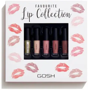 Set lip gloss GOSH Favourite Lip Collection, 5 copë, 1.5 ml