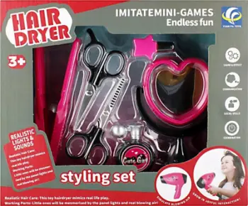 Set lodër parukerie MEGA CREATIVE Beauty Hairdresser 532509, me aksesorë