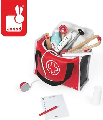 Set lodër për mjek Janod, 10 aksesorë