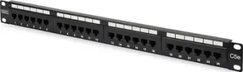 Panel rrjeti Digitus 19" 1U me 24 porta RJ45, LSA Cat.5e (DN-91524U)