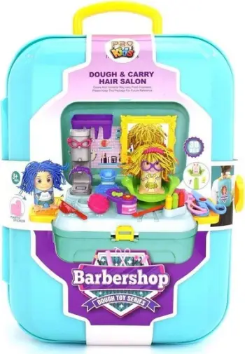 Set lodër Pro Kids Play Dough Hairdresser, me plastelinë, me çantë shpine, shumëngjyrësh