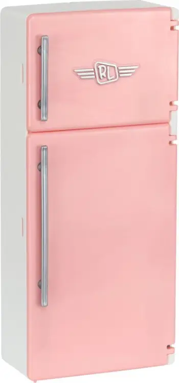 Set lodër Real Littles Desktop Caddies Mini Fridge, mbi 20 aksesore shkolle, ngjyrë rozë
