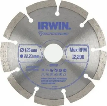 Disk prerës diamanti Irwin IW8087104, 125mm, 22.23mm, i argjendtë