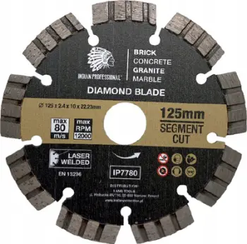 Disk prerës GCS Diamond Blade, 125mm, turbo segment, profesional
