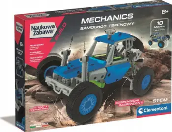 Set lodrash Clementoni Mechanics Laboratory Off Road Vehicles, laborator mekanike, për vetura terreni, shumëngjyrësh