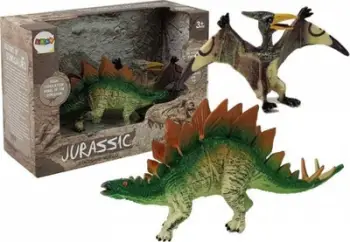 Set lodrash dinosaurë Lean Sport 6856, Stegosaurus dhe Pteranodon, gomë, multicolor