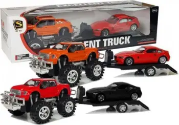 Set lodrash Lean Sport Monster Truck, kamionçinë rimorkio, 58 cm, i zi