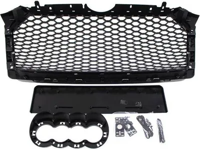 Grillë MTuning për Audi A4 B9 RS Style, ABS, satin black - 2